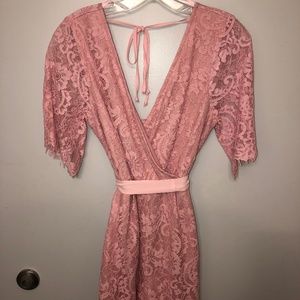 Pink Lace, romper